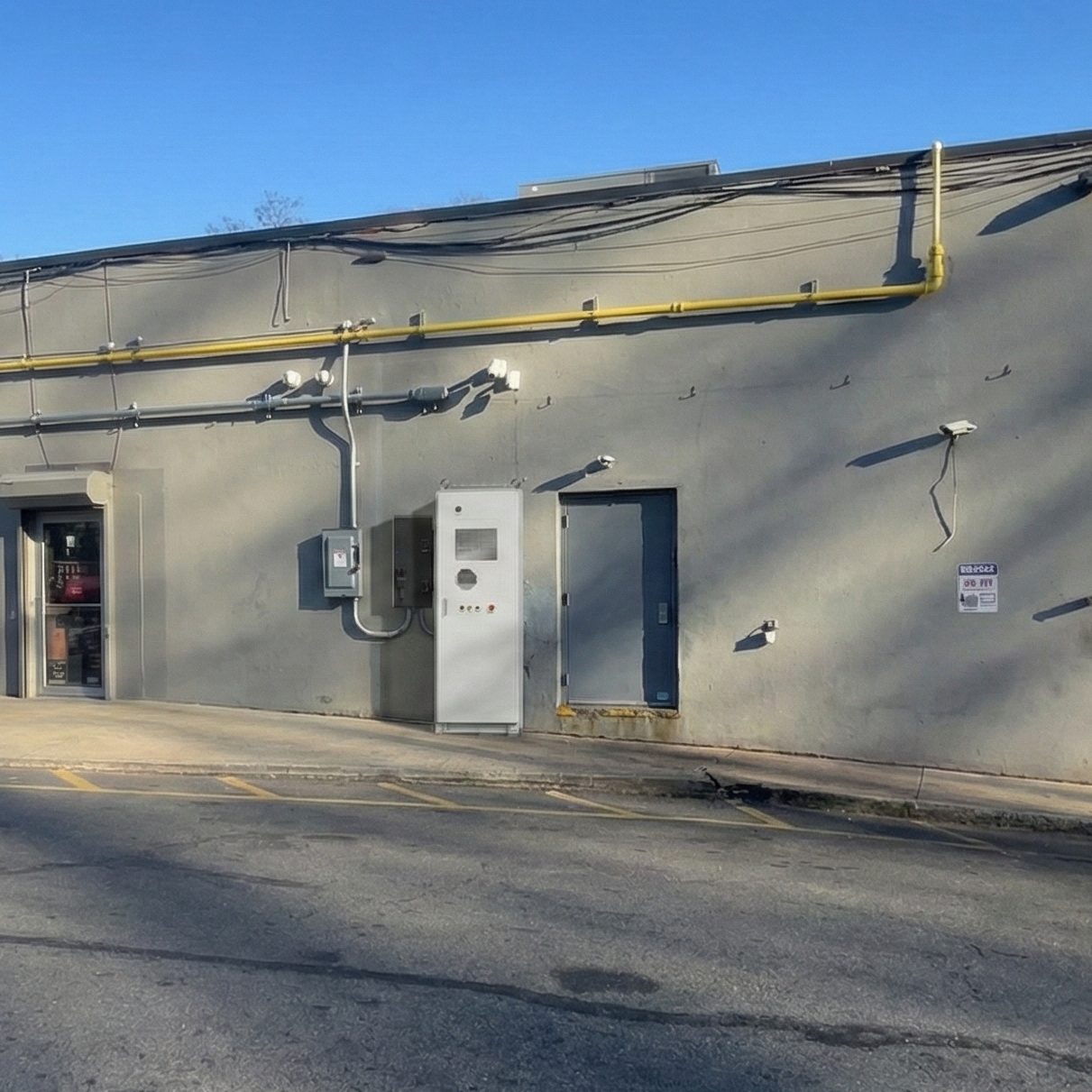 Commercial battery storage system installation